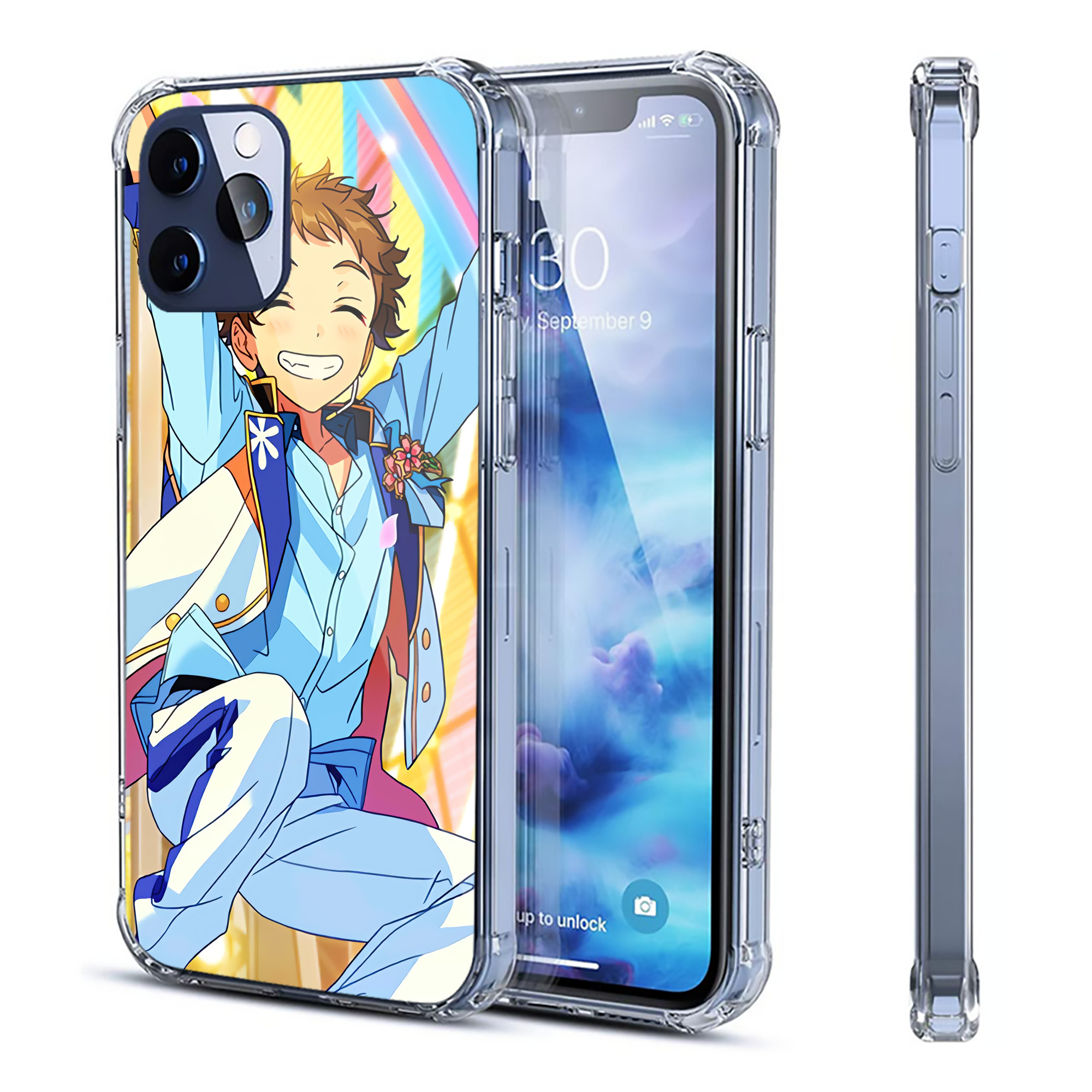 （画像用） あんさんぶるスターズ! Ensemble Stars 【iPhone 12シリーズ対応】透明スマホケース（クリアソフトケース）